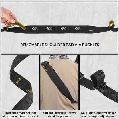 Votagoo Tactical 2 Point Sling, Quick Adjust Gun Sling with HK Hook