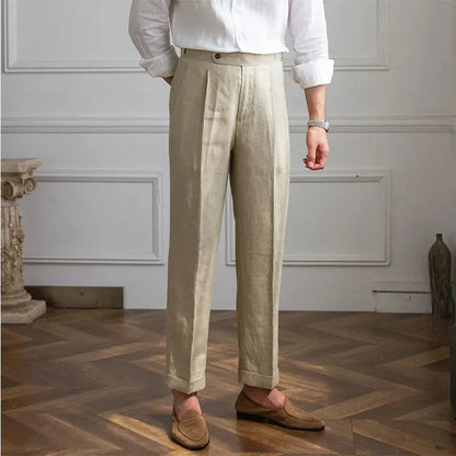 Men's Fashionable Linen Casual Pants Convenient store