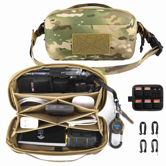 Votagoo Electronic Organizer Accessory Tech Pouch for MacBook Charger, Cord Organizer Travel Storage Bag