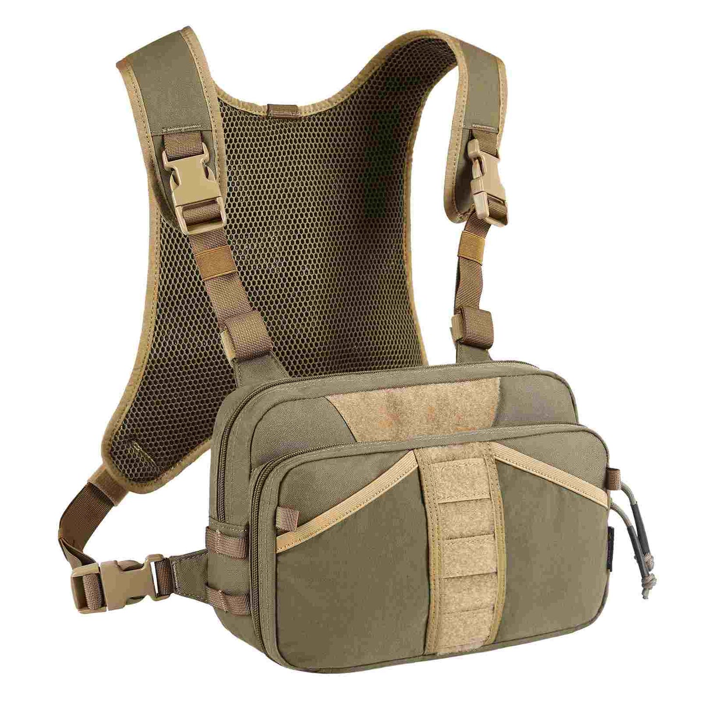 Votagoo Fishing Chest Pack, Fly Fishing Bag for Men and Women, Tackle and Fly Boxes Storage Pack, Hunting Binocular Pack