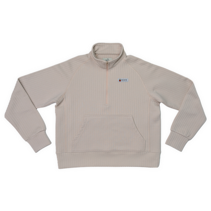 Women's Waffle 1/2 Zip (Oat) - Convenient store