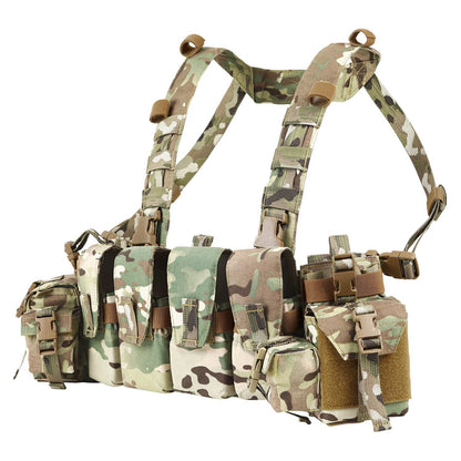 Votagoo Tactical Chest Rig with 5.56/7.62 Magazine Pouches & Detachable MOLLE System