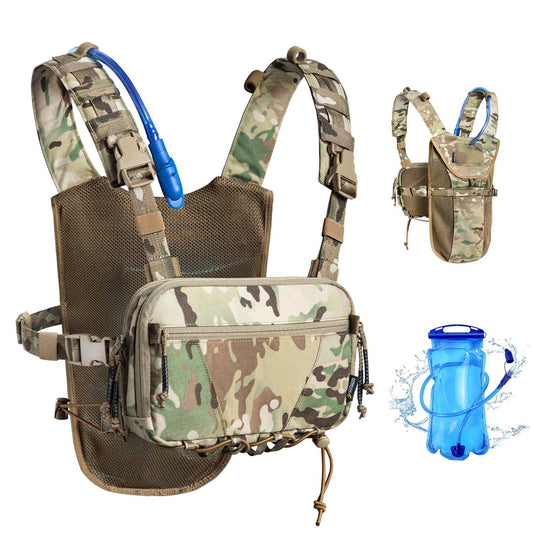 Votagoo Tactical Lightweight Running Hydration Vest with 2L Water Bladder Bag