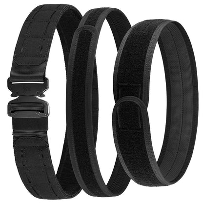 Tactical MOLLE Battle Belt with Quick Release Buckle