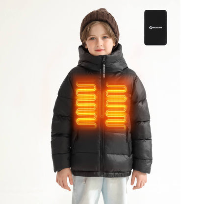 Antarctica Gear Kid Heated Jacket with 12V/5A 10000 mAh Battery Pack Winter Coat for Boys Girls Heated Coat