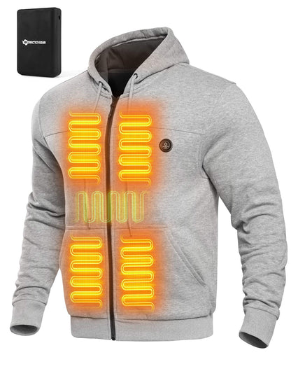 ANTARCTICA GEAR Heated Hoodie Sweater for Men with 12V 20000mAh Battery Pack