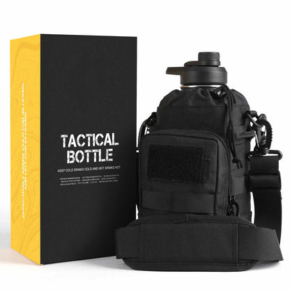 Votagoo 64Oz Half Gallon Stainless Steel Insulated Tactical Water Bottle with Metal Military Water Bottle Tactical Carrier Bag