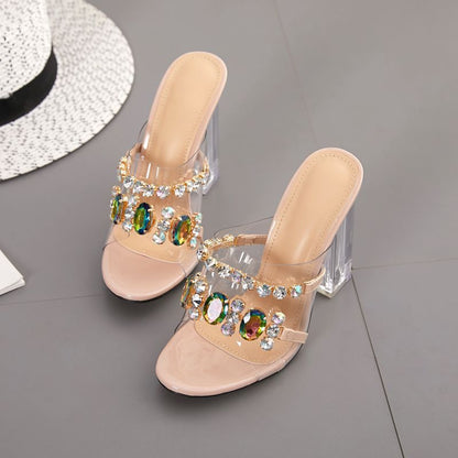 Summer women's diamond high heels - Convenient store