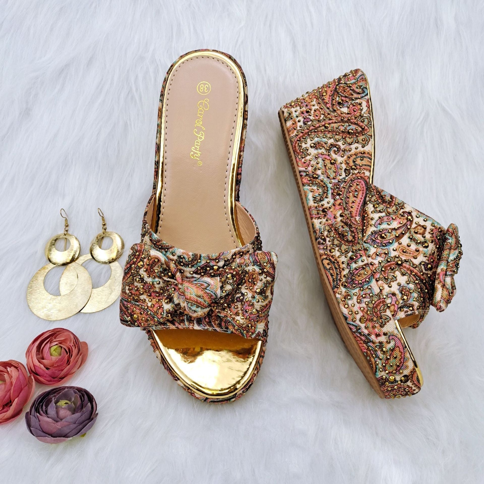 Comfortable Wedge Shoes Same Series Bag Suit - Convenient store