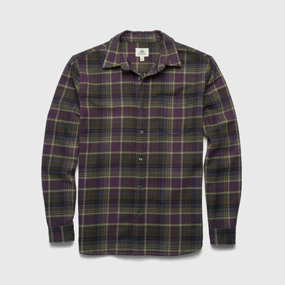 Brian Flannel Plaid Shirt - Grape Combo - Convenient store