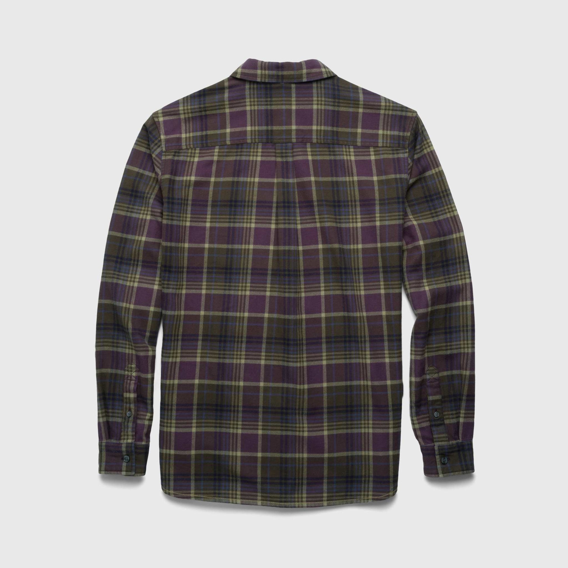 Brian Flannel Plaid Shirt - Grape Combo - Convenient store
