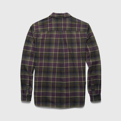 Brian Flannel Plaid Shirt - Grape Combo - Convenient store