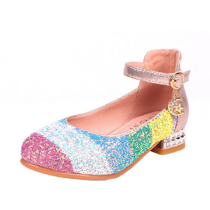Rainbow Children's Crystal High Heels - Convenient store