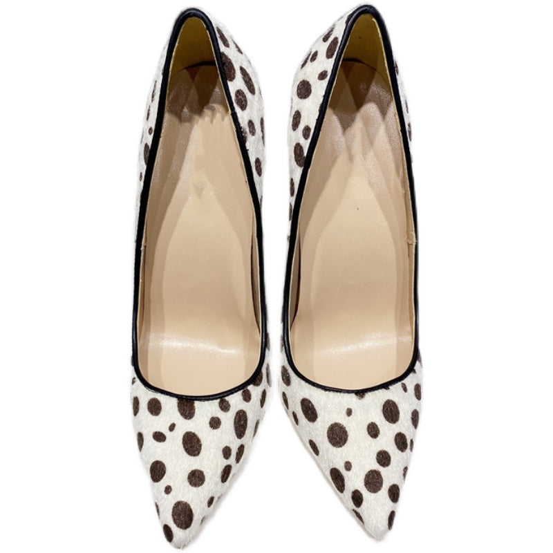 Ladies New Horsehair High Heels - Convenient store