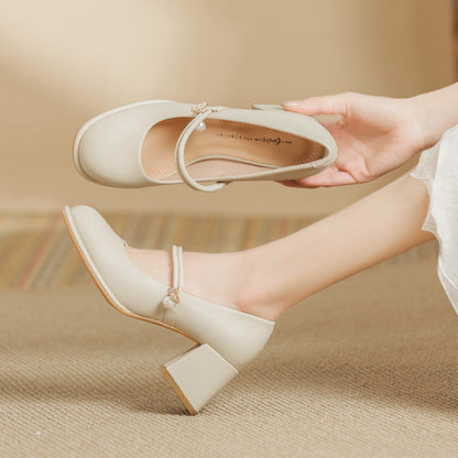 With Chunky Heel High Heels - Convenient store