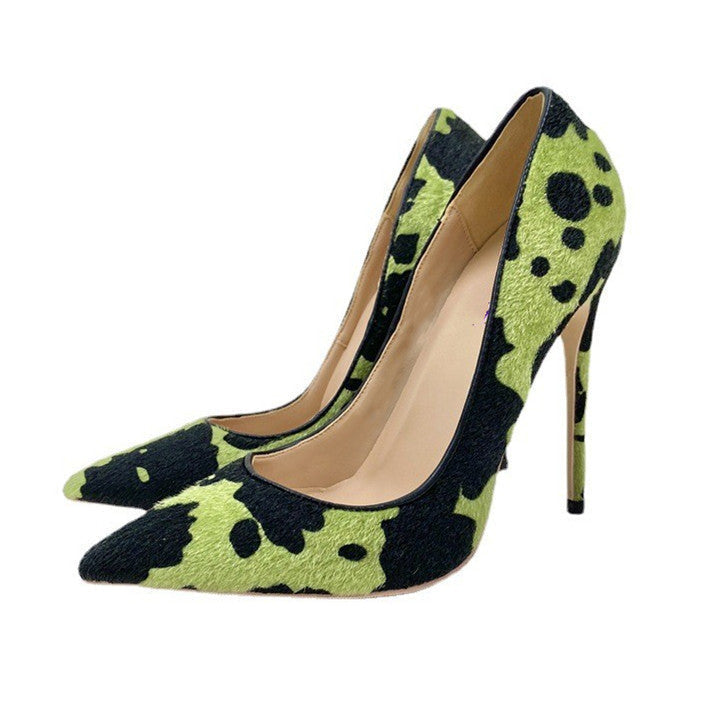 New Camouflage Graffiti High Heels - Convenient store