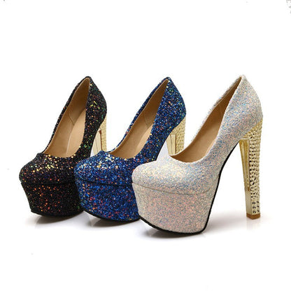 Super high stiletto platform high heels - Convenient store