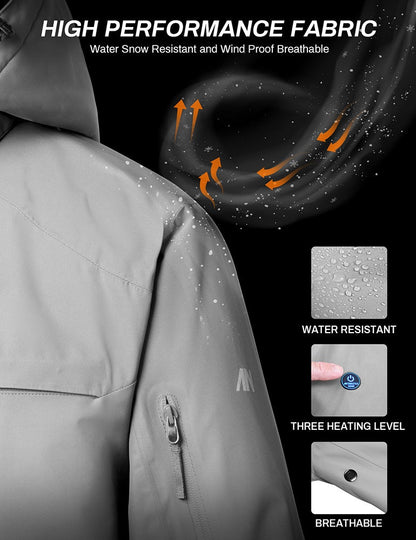 ANTARCTICA GEAR Heated Jacket, Ski Jacket Coat For Women Winter Coat