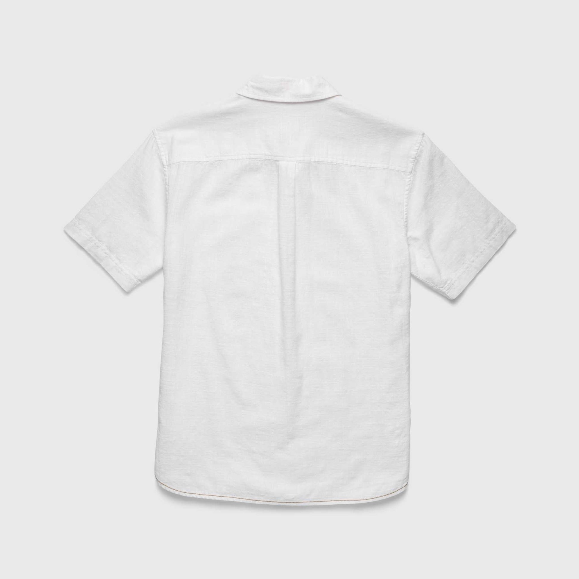 Joey Slub Island Shirt - Brilliant White - Convenient store