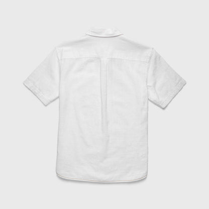 Joey Slub Island Shirt - Brilliant White - Convenient store