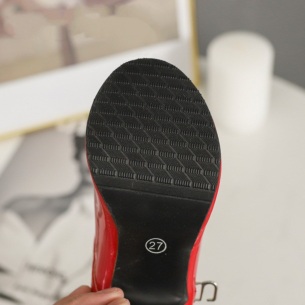 Girls bright bow high heels - Convenient store