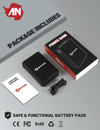 ANTARCTICA GEAR 20000mAh 12V Rechargeable Battery Power Bank