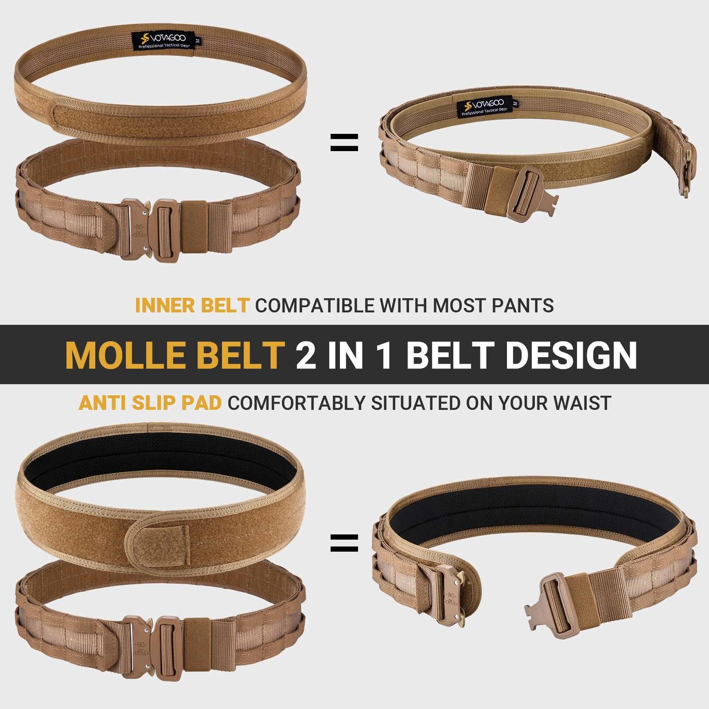 MOLLE Battle Belt with Quick Release Buckle