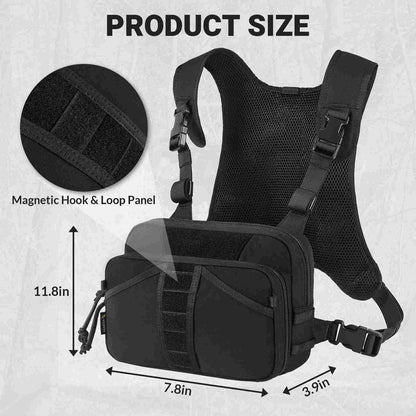 Votagoo Fishing Chest Pack, Fly Fishing Bag for Men and Women, Tackle and Fly Boxes Storage Pack, Hunting Binocular Pack