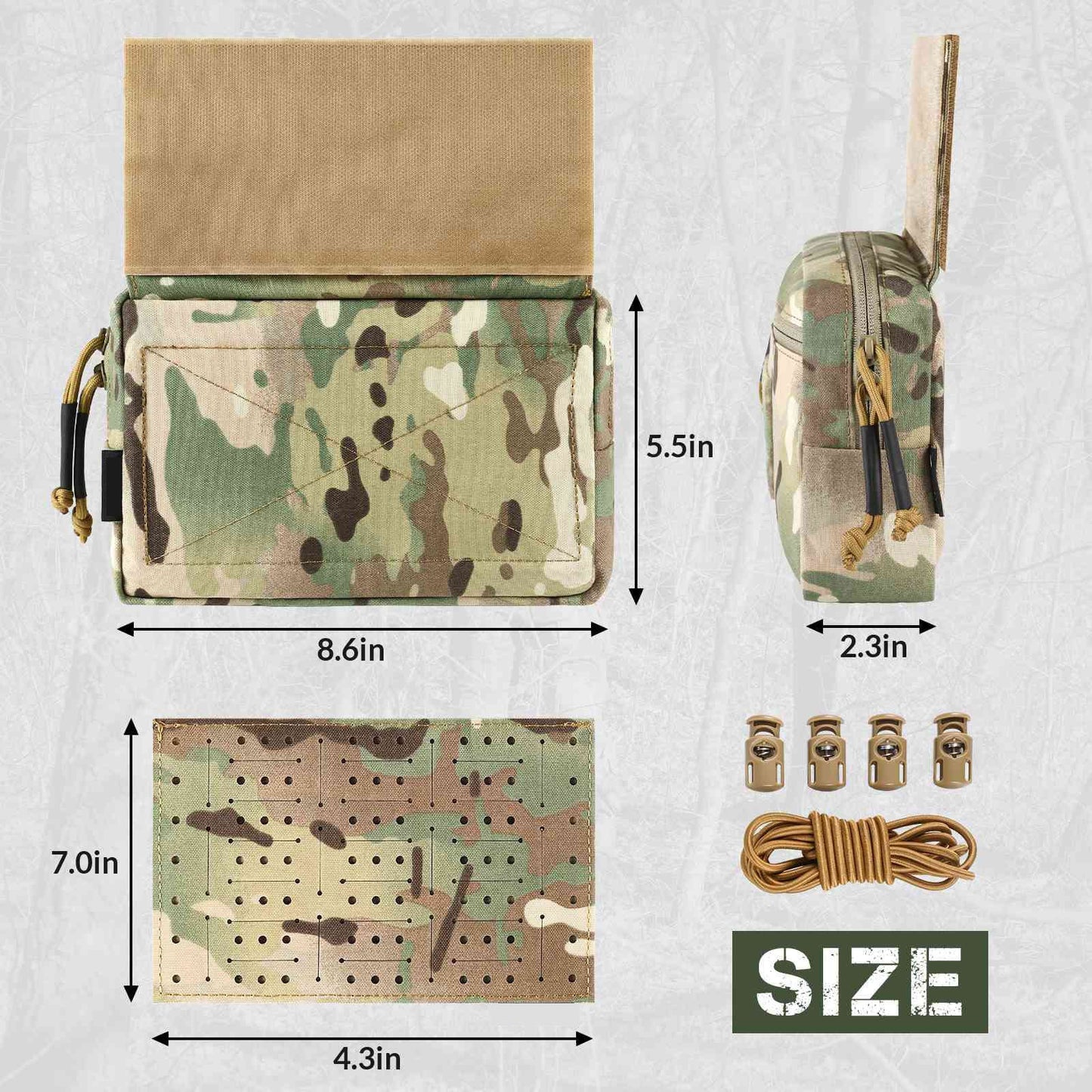 Votagoo Tactical Admin Drop Pouch Molle Dangler Pouches