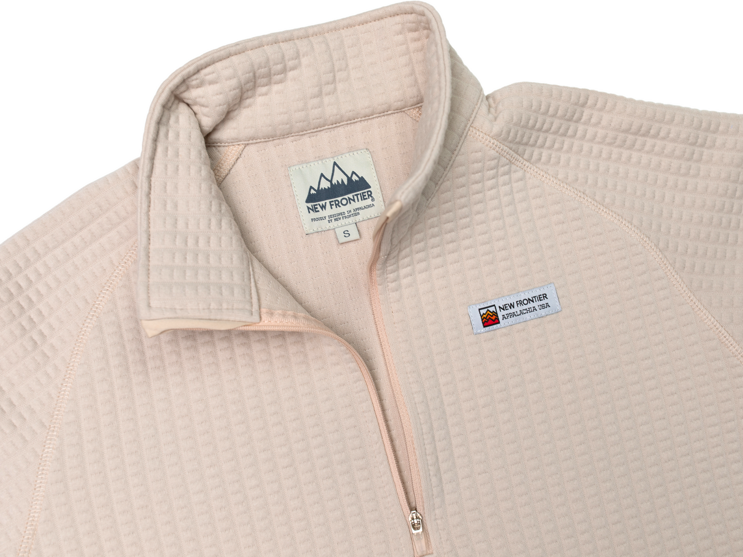 Women's Waffle 1/2 Zip (Oat) - Convenient store