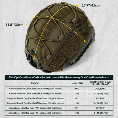Votagoo Helmet Cover Combo, Tactical Helmet Cover for Fast Helmet