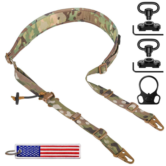 Votagoo Tactical 2 Point Sling, Quick Adjust Gun Sling with HK Hook