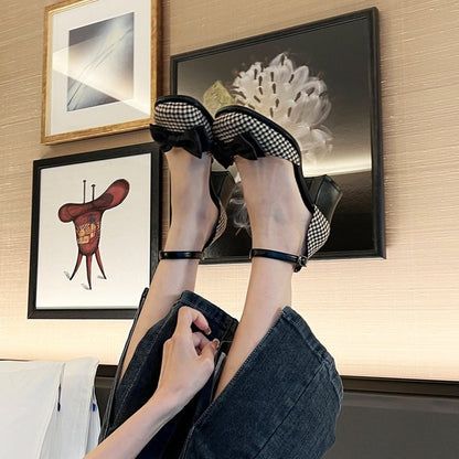 Women's Temperament Thick Heels And Versatile High Heels - Convenient store