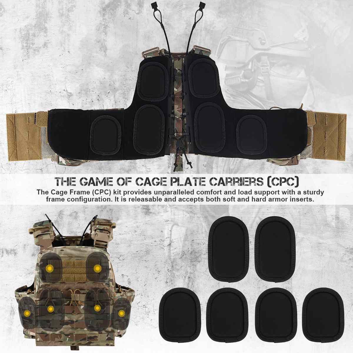 Votagoo Combat Tactical Vest CPC Military Plate Carrier Vest