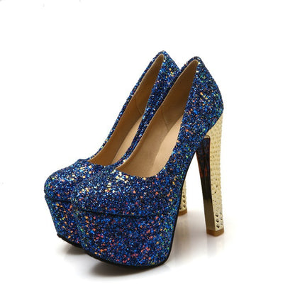 Super high stiletto platform high heels - Convenient store