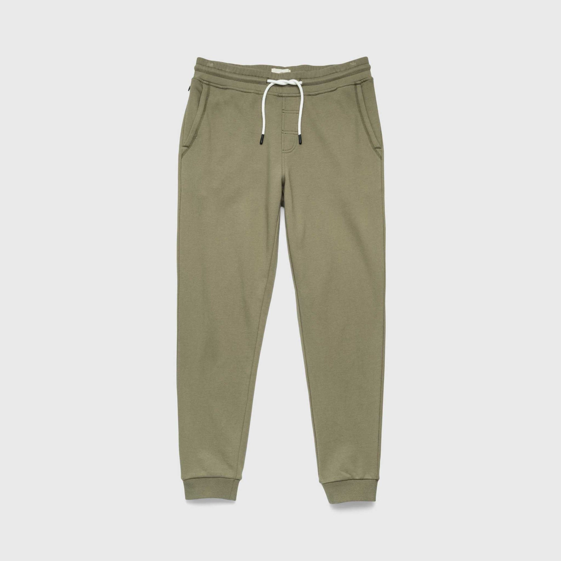 Dune Drawstring Terry Jogger - Lichen Green - Convenient store