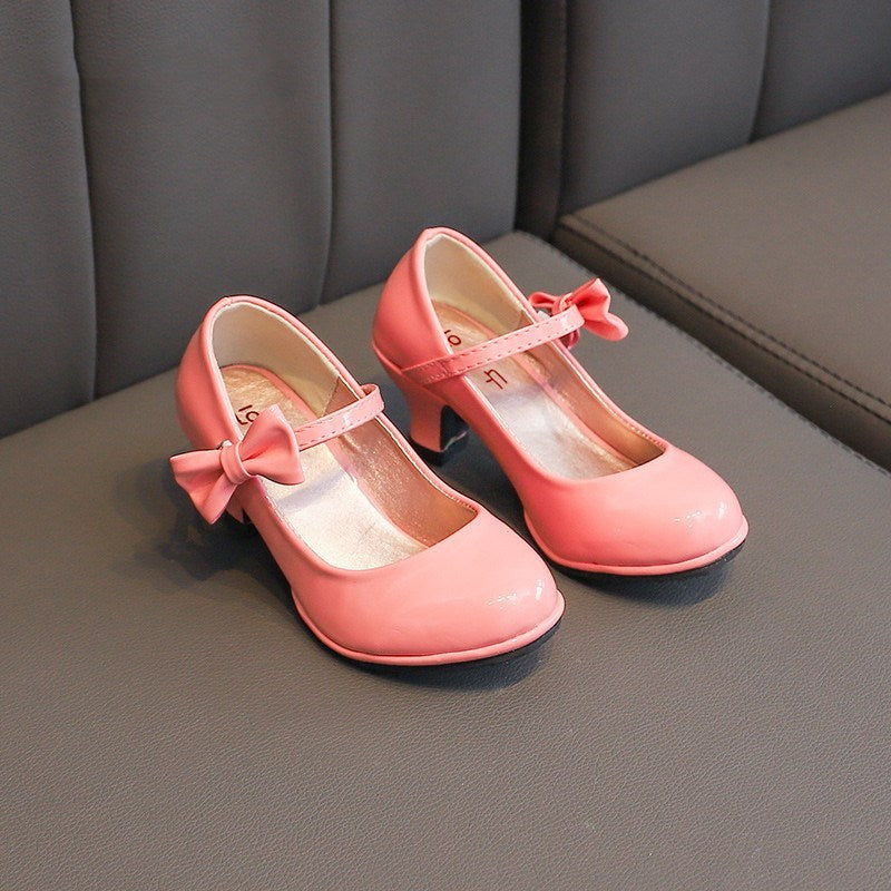 Girls bright bow high heels - Convenient store
