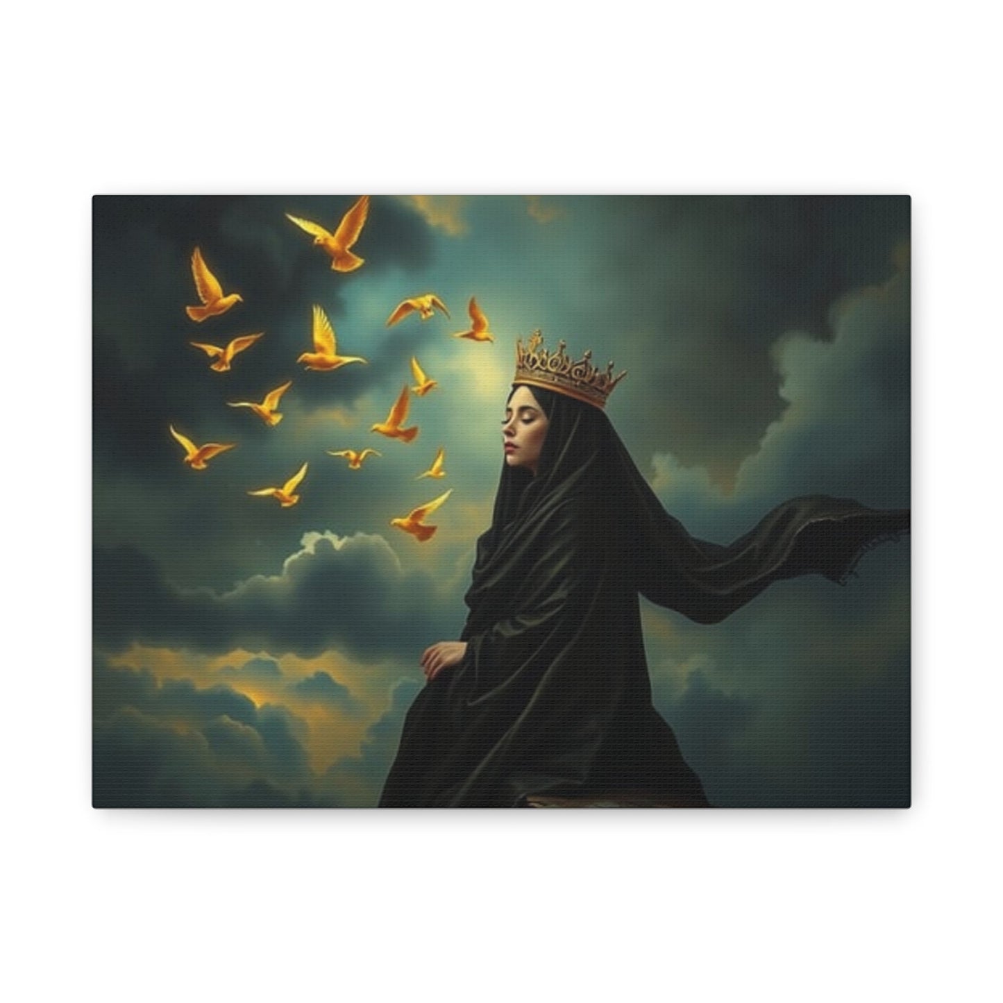 Majestic Canvas Art Print, Inspirational Wall Decor, Ethereal Home Decor, Gift for Art Lovers, Spiritual Artwork, Unique Present