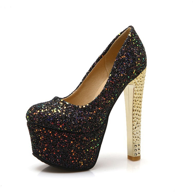 Super high stiletto platform high heels - Convenient store