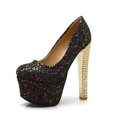 Super high stiletto platform high heels - Convenient store