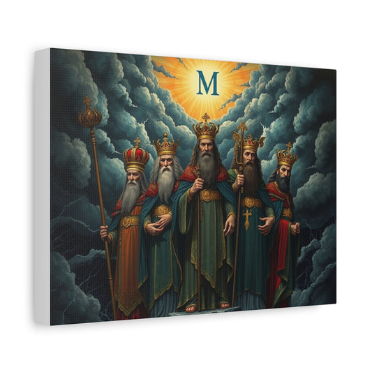 Majestic Kings Canvas Print, Wall Art, Home Decor, Regal Artwork, Gift for Him, Religious Wall Decor