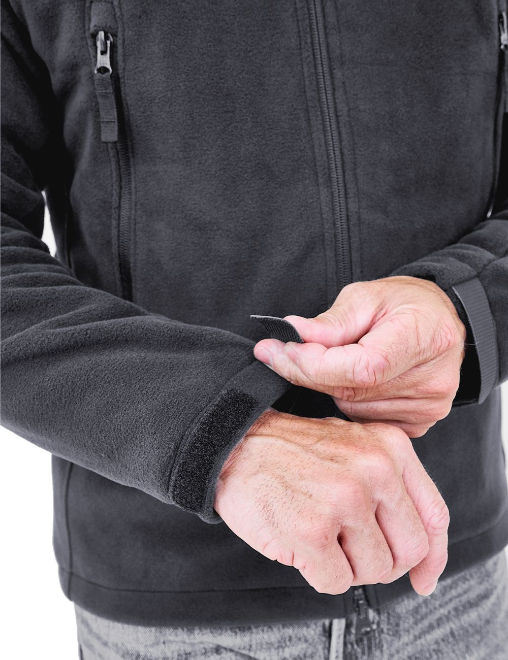 ANTARCTICA GEAR Fleece Heating Jacket, Fit Zip Hood Winter Jacket For Men