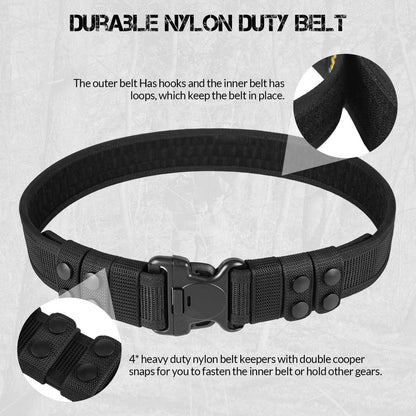 Duty Belt 2'' Police Belts with Hook Lining