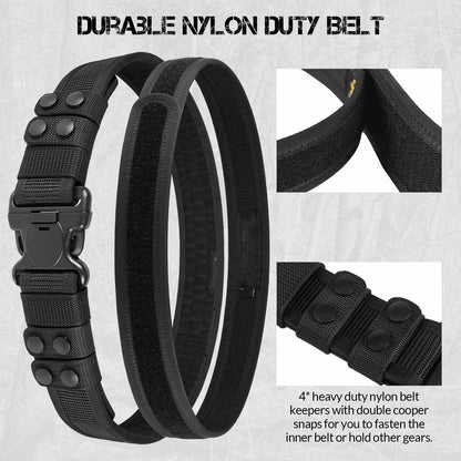 Duty Belt 2'' Police Belts with Hook Lining