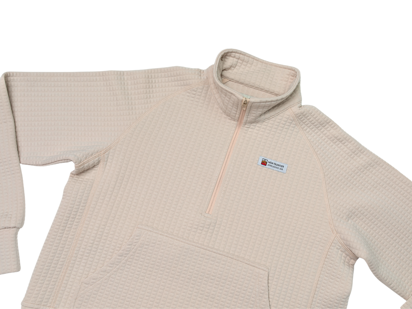 Women's Waffle 1/2 Zip (Oat) - Convenient store