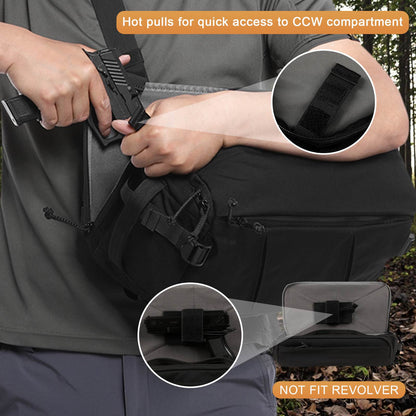 Votagoo Outdoor 13L Tactical Sling Bag 500D Nylon Military Shoulder Pouches