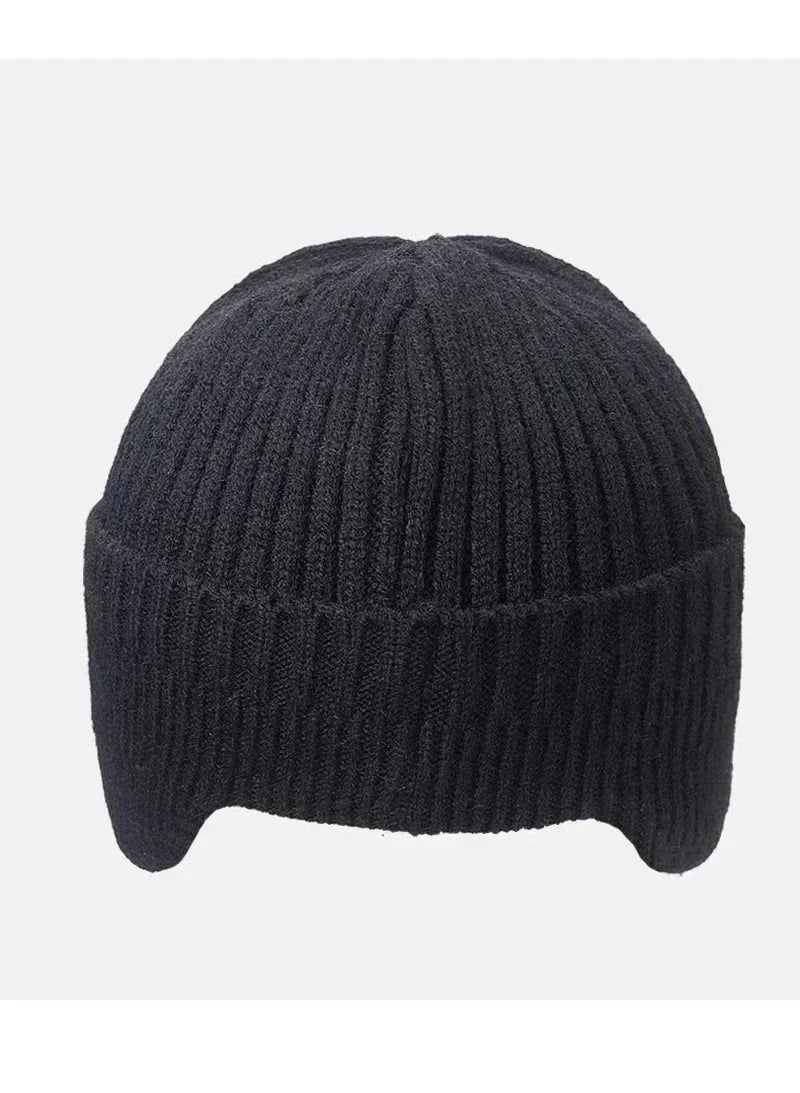 Winter Men’s Hat with Ear Protection and Windproof Visor