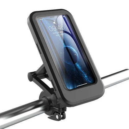 Adjustable Waterproof Bicycle Mobile Phone Holder Mount Universal Bike Motorcycle Handlebar Cell Phone Support Mount Bracket Bag Convenient store