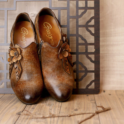 Single side zipper high heels - Convenient store