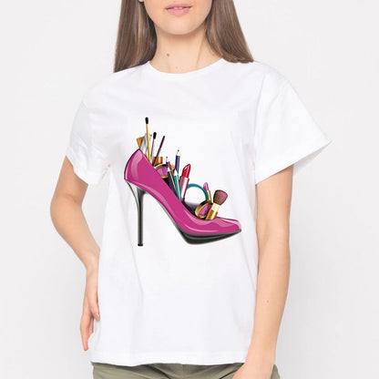 High heels printed T-shirt - Convenient store